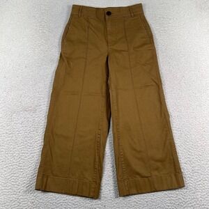 Madewell Langford Pintuck Pants Women's 25 Wide Leg Cropped High Rise Boho‎